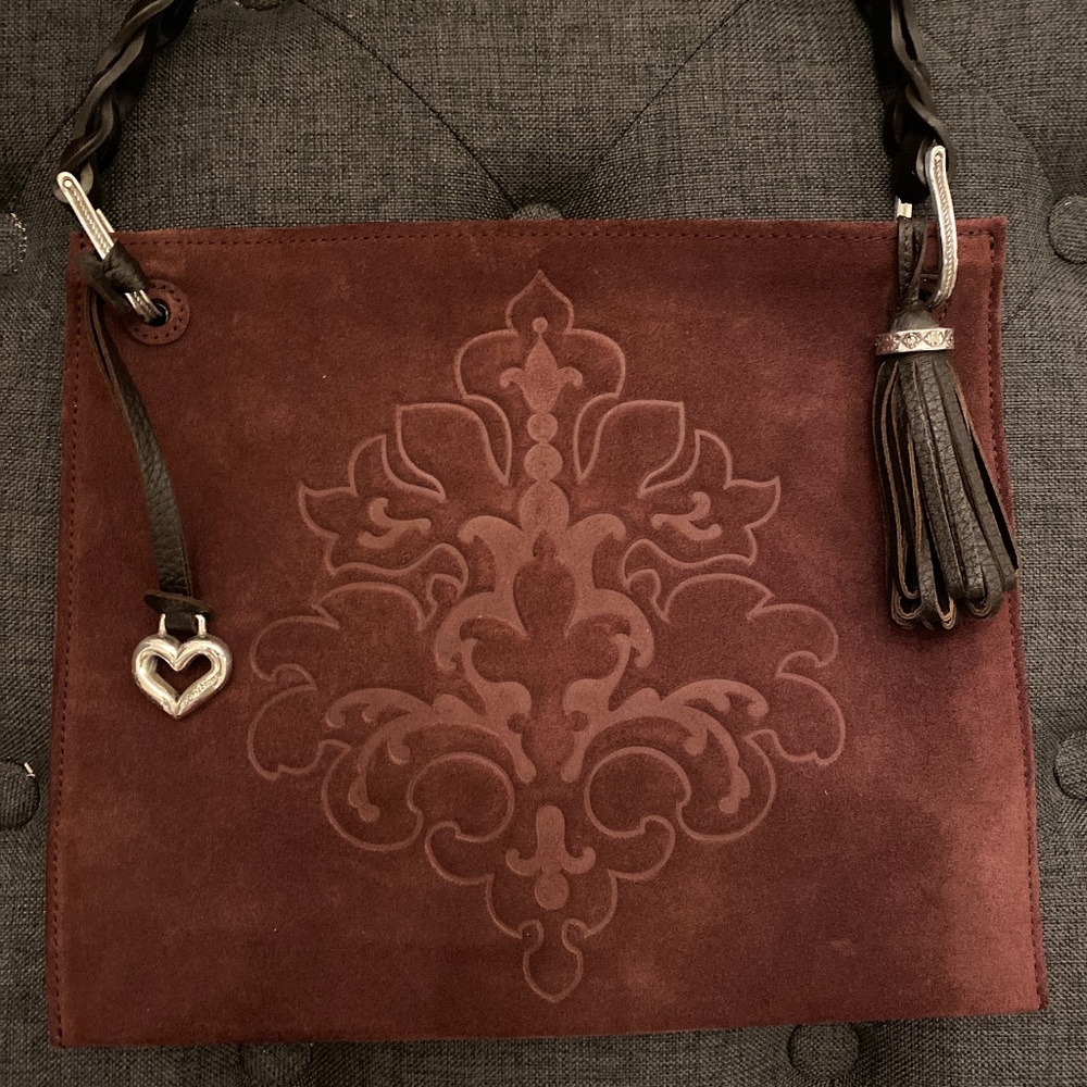 Brighten suede hand bag